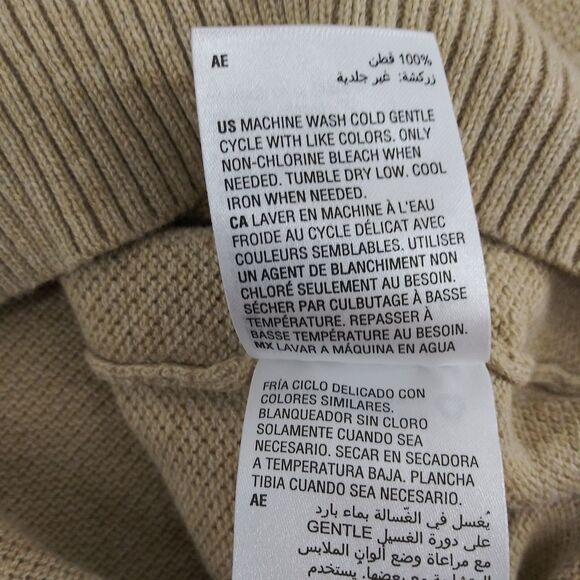 Club Room Sweater Mens Size M Tan 1/4 Zip Long Sleeve Pullover - Picture 6 of 6